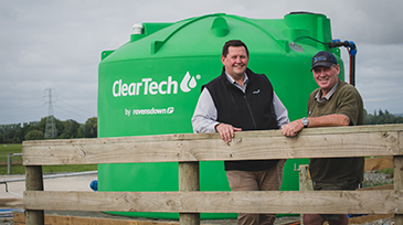Carl Ahfeld, Ravensdown Cleartech Product Manager and Neil Campbell of Thorneycroft