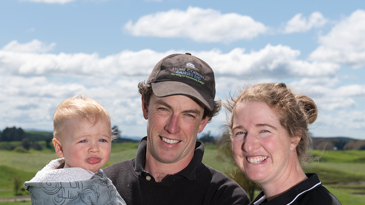 Brett and Ruth Steeghs with son Gene