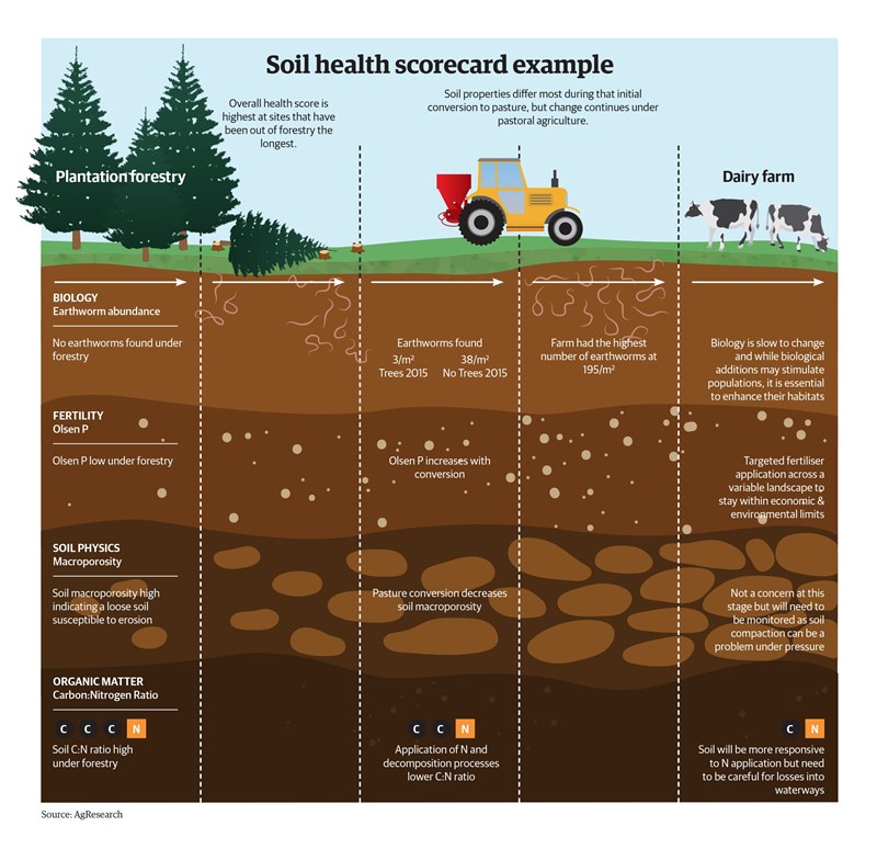 Soil health scorecard diagram.