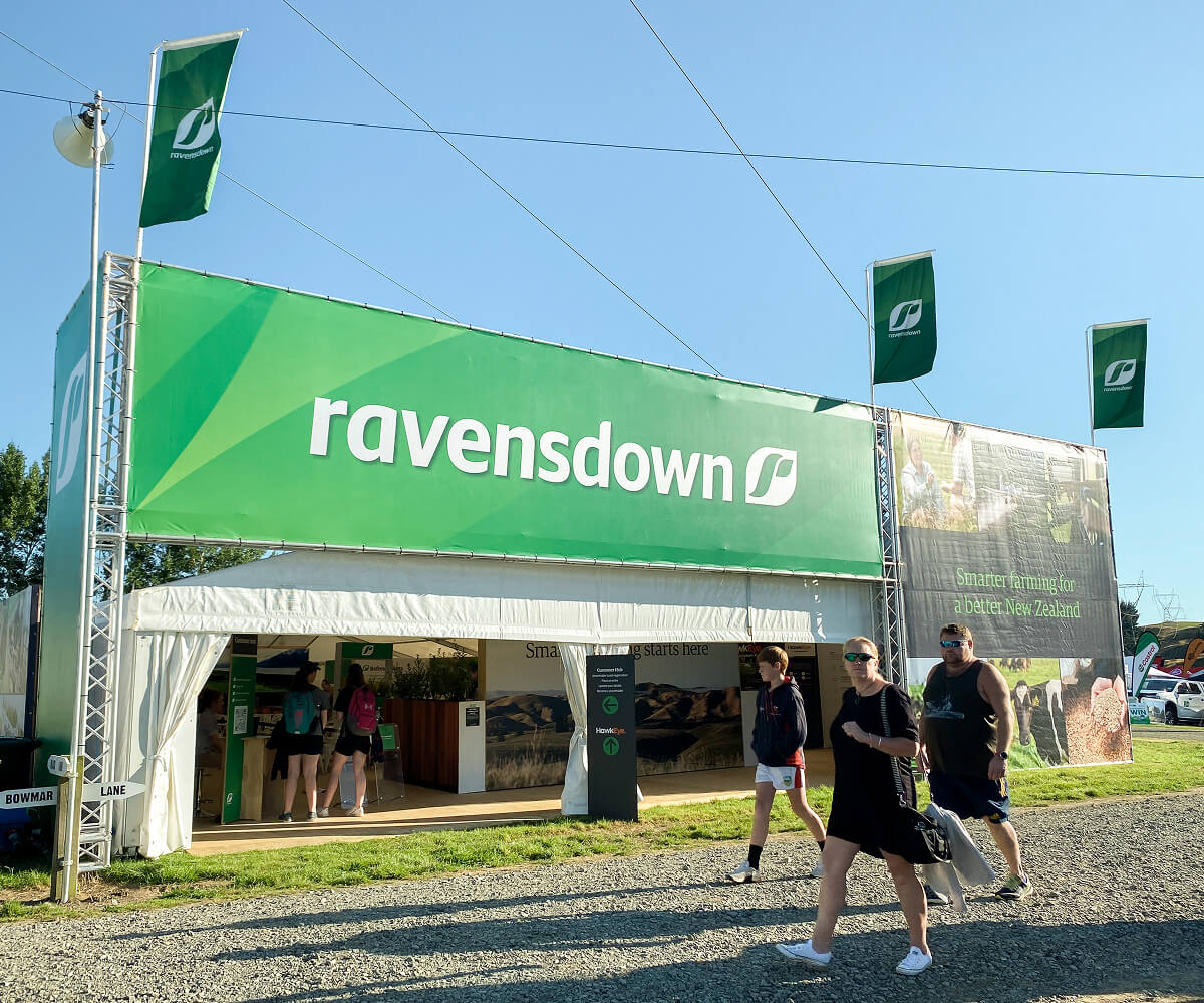 Southern Field Days, People Walking By And Into The Ravensdown Tent
