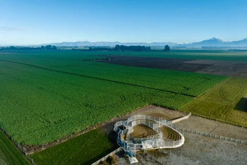 Arial View Of Farm